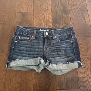 EUC American Eagle Denim Jean Shorts in Dark Wash